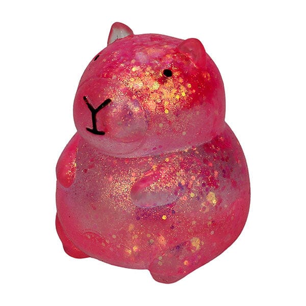 Capybara Kawaii Sparkly Stress Ball Squishy Fidget Toy (1pc) Color Ships Assorted Simple Exclusive 