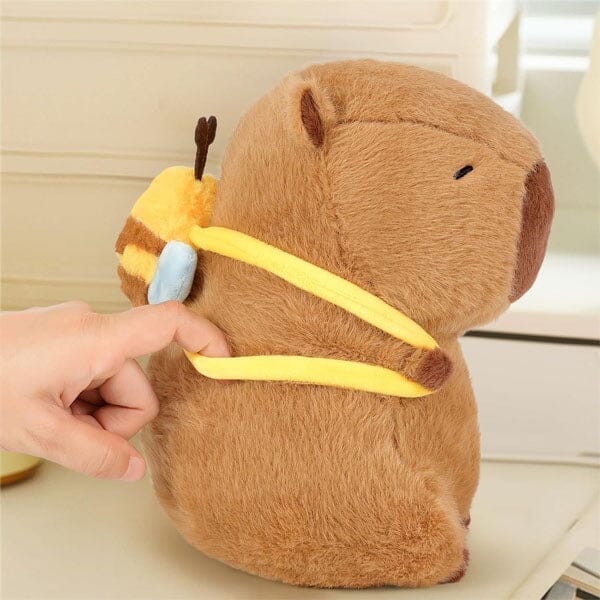 Capybara 9" Kawaii Bumblebee Backpack Plush Toy Simple Exclusive 