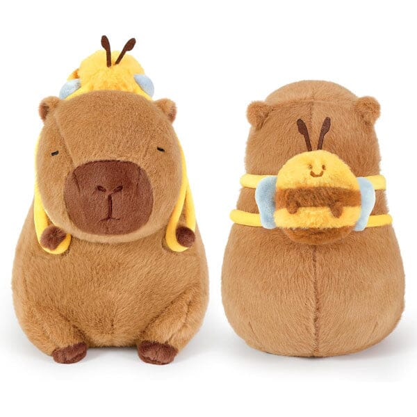 Capybara 9" Kawaii Bumblebee Backpack Plush Toy Simple Exclusive 