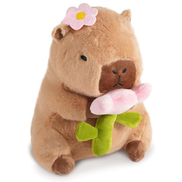 Capybara 9" Kawaii Flower Plush Toy Simple Exclusive 