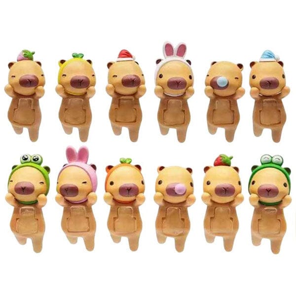 Capybara Huggers: The Phone Hugging Animals Collectable Figurine Blind Bag (1pc) Simple Exclusive 