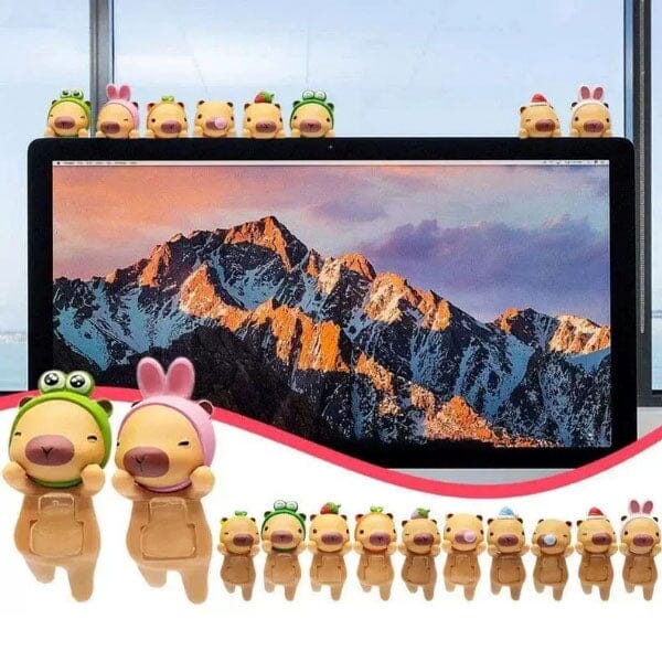 Capybara Huggers: The Phone Hugging Animals Collectable Figurine Blind Bag (1pc) Simple Exclusive 