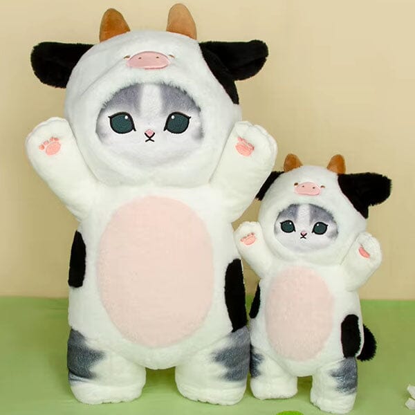 Mofusand© 12" Cat Dress-Up Plush Doll Toy in Cow Costume Simple Mofusand 