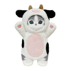 Mofusand© 12" Cat Dress-Up Plush Doll Toy in Cow Costume Simple Mofusand 