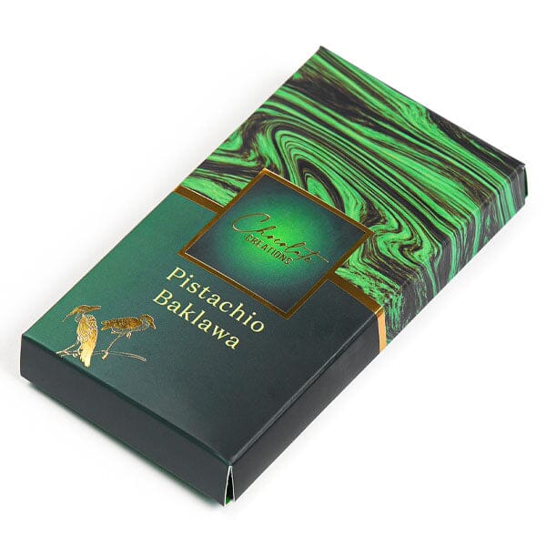 Pistachio Baklava Dubai Chocolate Bar by Chocolate Creations (90g) Simple Oasis Treasures 