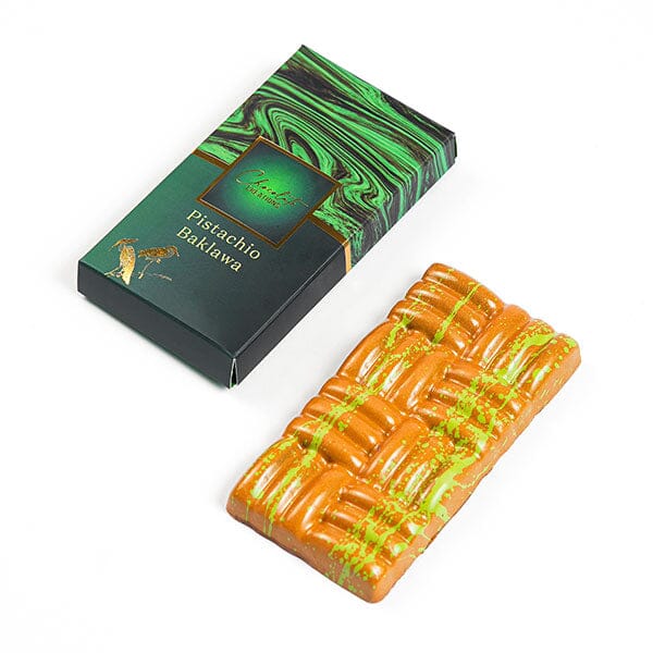 Pistachio Baklava Dubai Chocolate Bar by Chocolate Creations (90g) Simple Oasis Treasures 