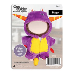 Outfit: Purple Dragon Onesie Costume for Dolls - Petite Threads x Cozy Cuddler Simple Exclusive 