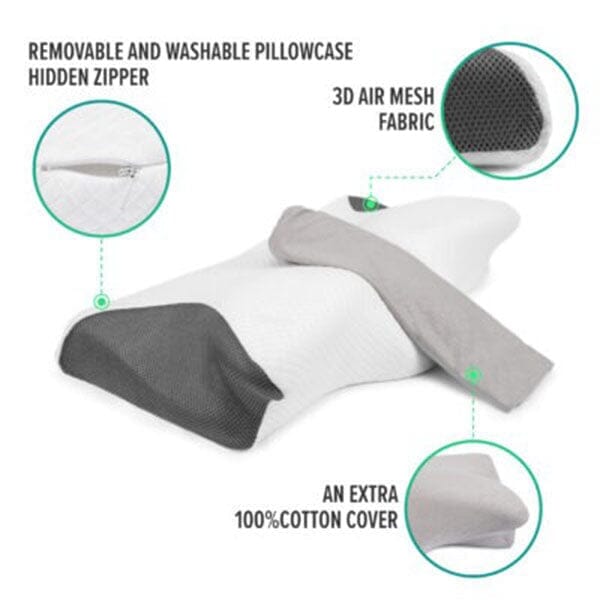 Get Cervical Memory Foam Pillow for Neck - Queen Size • Showcase • Showcase