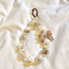 Marble Bead Bow Charm Bracelet Phone Accessory (Color Ships Assorted)