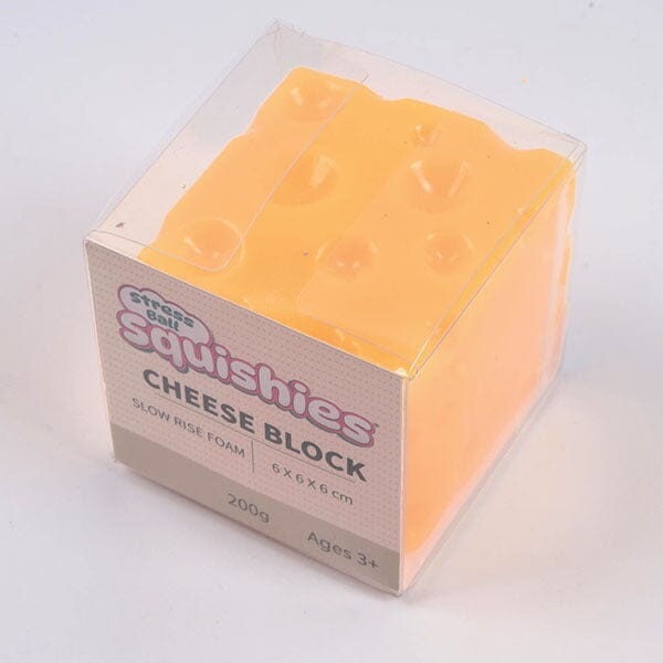 Cheese Cube Slow-Rise Squishies® Fidget Toy (1pc) Simple Exclusive 