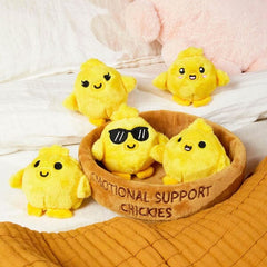 Emotional Support Chickies 8" Novelty Plush Toy By What Do You Meme?® Simple What Do You Meme? 