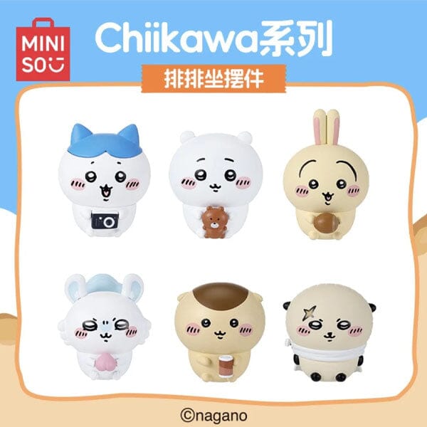 MINISO x Chiikawa: Sitting Together Series Desktop Collectible Figurine Blind Box (1pc) Simple MINISO 