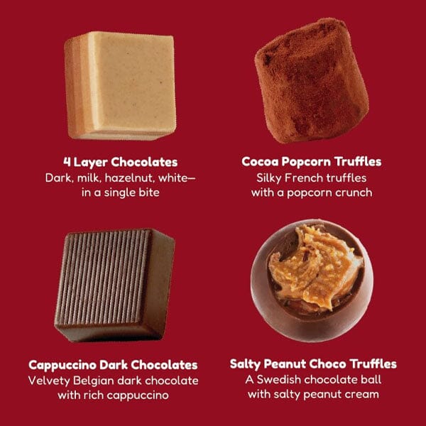 Universal Yums "Chocolate Yums of the World" Rare Imported Candy (10pc) Simple Universal Yums 