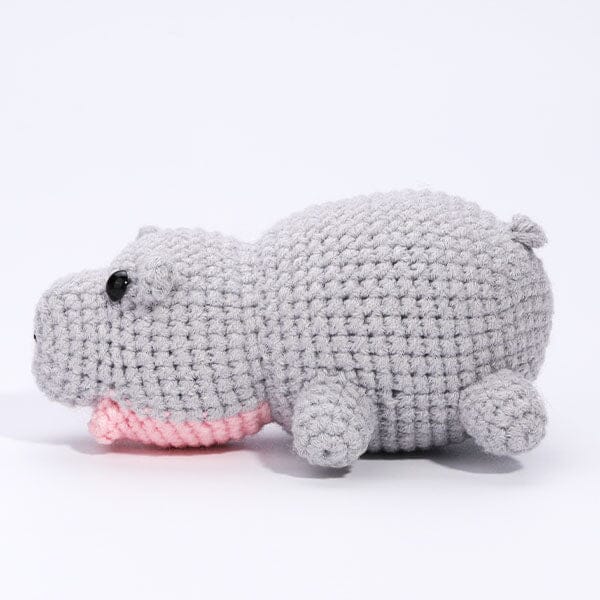 The LOOP Brigade: DIY Mini Crochet Plush Toy Complete Kit For Beginners - Chompy the Hippo Simple Exclusive 