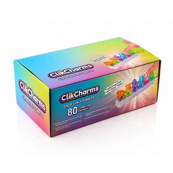 ClikCharms Fidget Keyboard Clicker Keychain - 1 Random 3D Animal Design Simple Exclusive 
