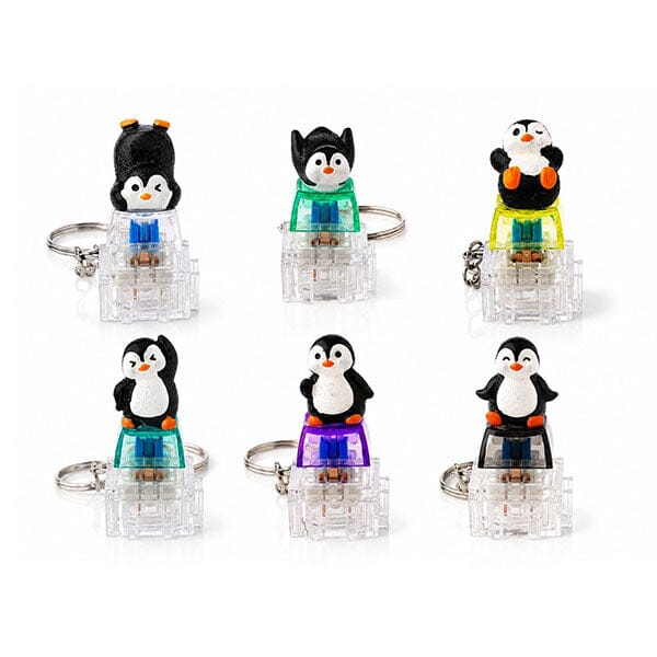 ClikCharms Fidget Keyboard Clicker Keychain - 1 Random 3D Animal Design Simple Exclusive 