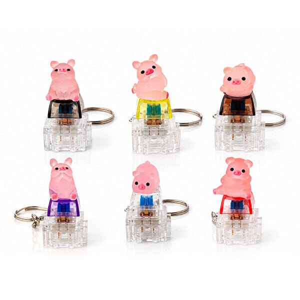 ClikCharms Fidget Keyboard Clicker Keychain - 1 Random 3D Animal Design Simple Exclusive 