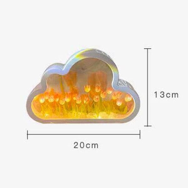 TulipGlo | LED Cloud Mirror Tulip Lamp | Pre-Order Preorder magazineracksdirect 