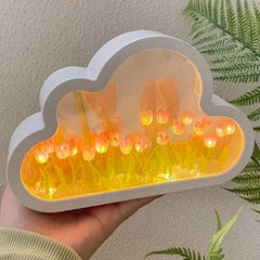 TulipGlo | LED Cloud Mirror Tulip Lamp | Pre-Order Preorder magazineracksdirect 