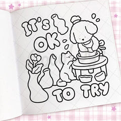 "Cozy Vibes" Coloring Book: Cozy Space Coloring by Coco Wyo (45 Pages) Simple Coco Wyo 
