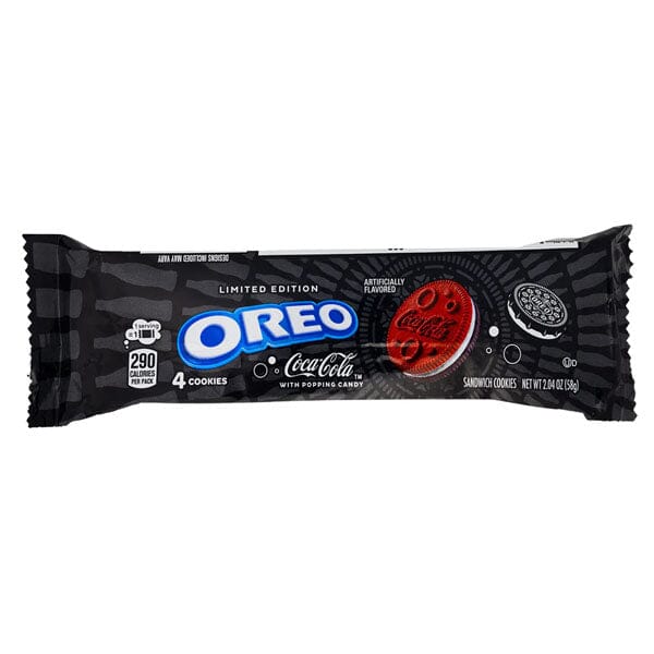 OREO x Coca-Cola Sandwich Cookies With Popping Candy (4pk) Limited Edition Simple OREO 