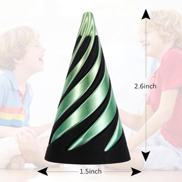 TwistQuest 3D Printed Fidget Spiral Cone Toy (1pc) Multiple Colors Simple Exclusive 