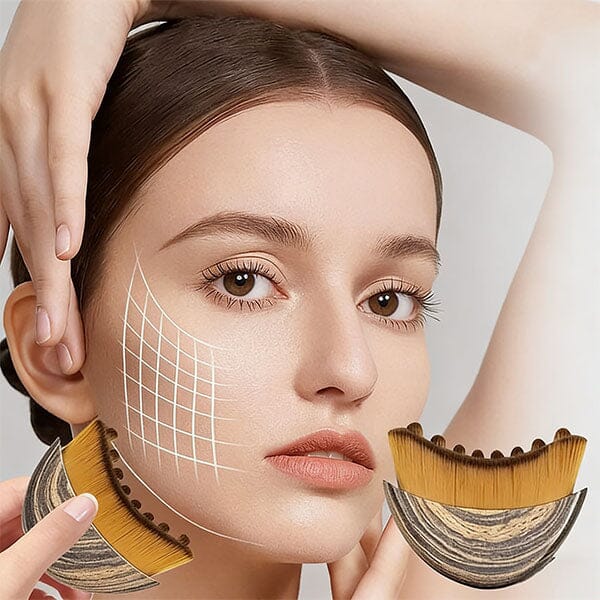 WOW Lymphatic Contour Face Brush For De-Puffed & Radiant Skin Simple WOW Beauty 