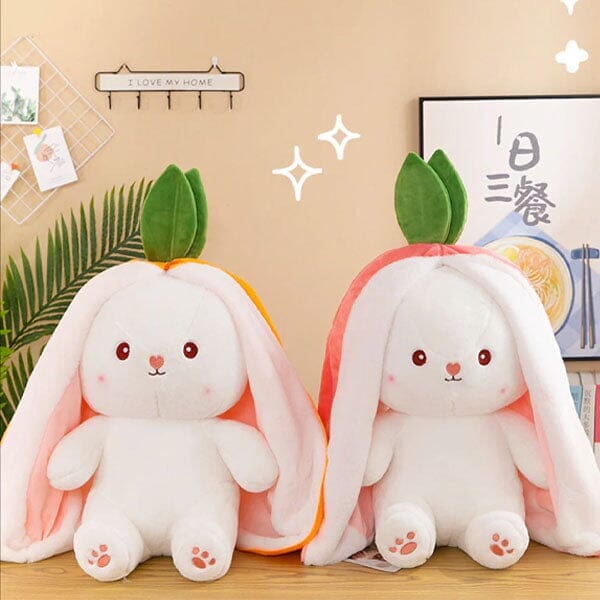 Flopsymates: Convertible 14" Bunny Plush Toys | Strawberry Or Carrot Simple magazineracksdirect 