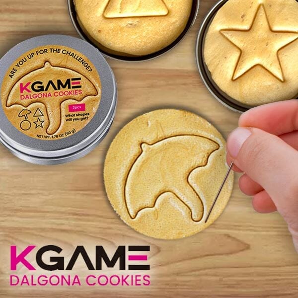 KGAME Dalgona Cookie Tin (2 Cookies) | #DalgonaChallenge | Ships Nov | B3G1 FREE Simple magazineracksdirect 