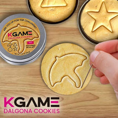 KGAME Dalgona Cookie Tin (2 Cookies) | #DalgonaChallenge | Ships Nov | B3G1 FREE Simple magazineracksdirect 