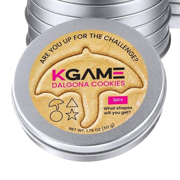 KGAME Dalgona Cookie Tin (2 Cookies) | #DalgonaChallenge | Ships Nov | B3G1 FREE Simple magazineracksdirect 