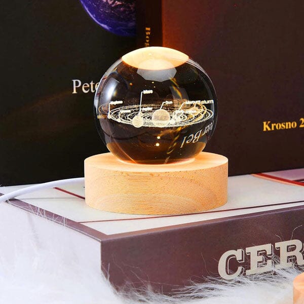 CelestiaGlow LED Crystal Ball With Wooden Base (Multiple Styles) Simple magazineracksdirect 