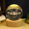 CelestiaGlow LED Crystal Ball With Wooden Base (Multiple Styles)