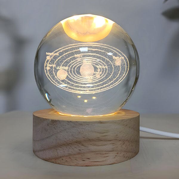 CelestiaGlow LED Crystal Ball With Wooden Base (Multiple Styles) Simple magazineracksdirect 