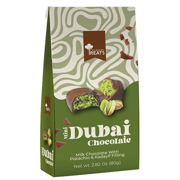 Mini Dubai Chocolate Bites by Culinary Treats (80g) Filled w/ Pistachio & Kadayif Simple Culinary Treats 