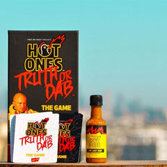 Hot Ones® "Truth Or Dab" Hot Sauce Party Game | Includes Sauce! | As Seen On Youtube Simple Showcase 