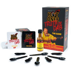 Hot Ones® "Truth Or Dab" Hot Sauce Party Game | Includes Sauce! | As Seen On Youtube Simple Showcase 