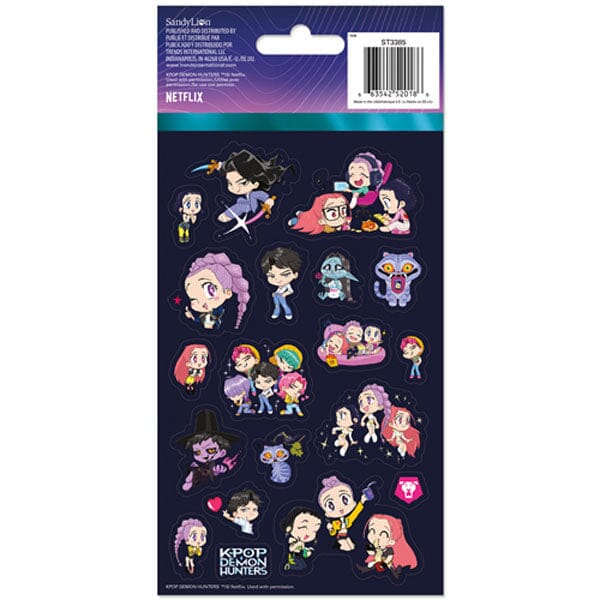 KPop Demon Hunters Sticker Pack (4 Sheets) Simple KPop Demon Hunters 