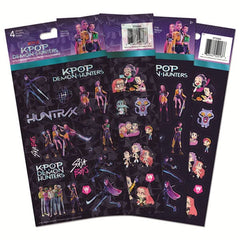 KPop Demon Hunters Sticker Pack (4 Sheets) Simple KPop Demon Hunters 