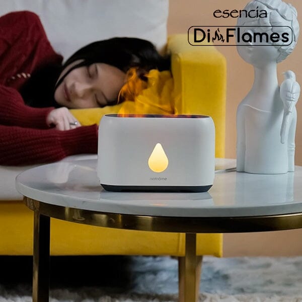 Esencia DiFlames 3-in-1 Aroma Diffuser (200mL) | Mesmerizing Cold Flame Effect!