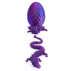 3D Printed Dragon Scale Egg Fidget Toy (Multiple Colors) Preorder Showcase Purple & Blue 