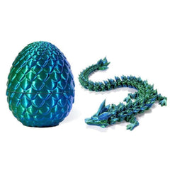 3D Printed Dragon Scale Egg Fidget Toy (Multiple Colors) Preorder magazineracksdirect Green & Blue 