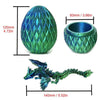 3D Printed Winged Dragon Scale Egg Fidget Toy (Multiple Colors)