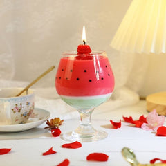 Hidden Gems Strawberry Drink Novelty Candle | 1 Ring Inside Simple magazineracksdirect 