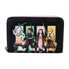 Loungefly Aniplex Demon Slayer Group Zip Around Wallet Preorder magazineracksdirect 