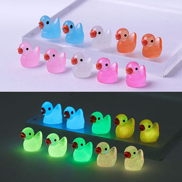 Hide-A-Duck Tiny Glow-In-The-Dark Duck Charms (100pc) Simple magazineracksdirect 