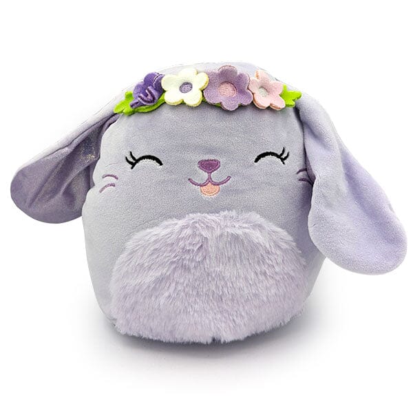 Squishmallows Plush Toy 7.5" Easter Squad 2024 Bubbles the Purple Bunny (Flower Crown)