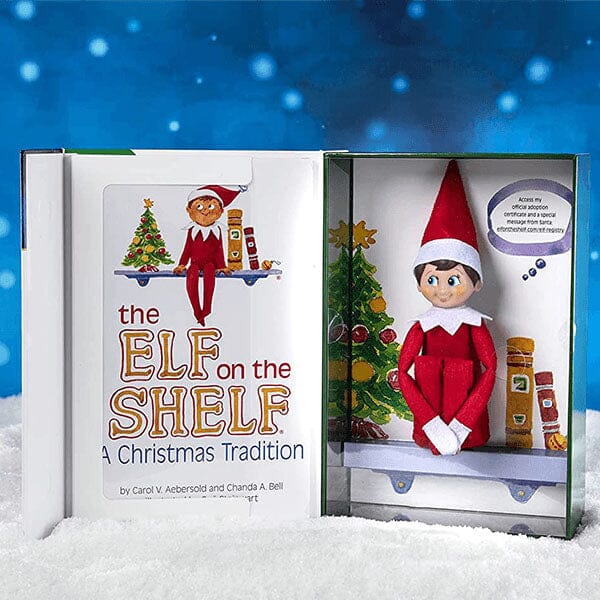 Elf On The Shelf® Official Christmas Tradition Kit (Blue Eye Boy English/French) Includes Storybook & Scout Elf! Simple Exclusive 
