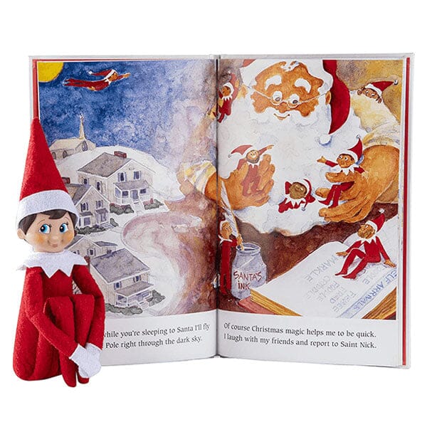 Elf On The Shelf® Official Christmas Tradition Kit (Blue Eye Boy English/French) Includes Storybook & Scout Elf! Simple Exclusive 