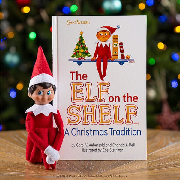 Elf On The Shelf® Official Christmas Tradition Kit (Blue Eye Boy English/French) Includes Storybook & Scout Elf! Simple Exclusive 